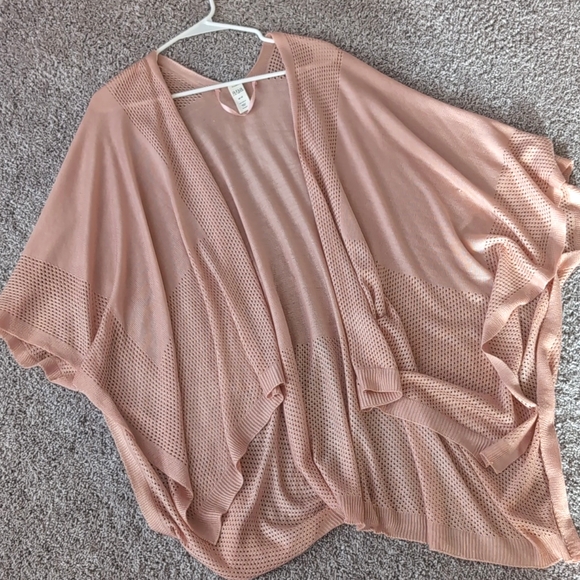 🌸 a.n.a Light Pink Knit Kimono One Size - Picture 5 of 5